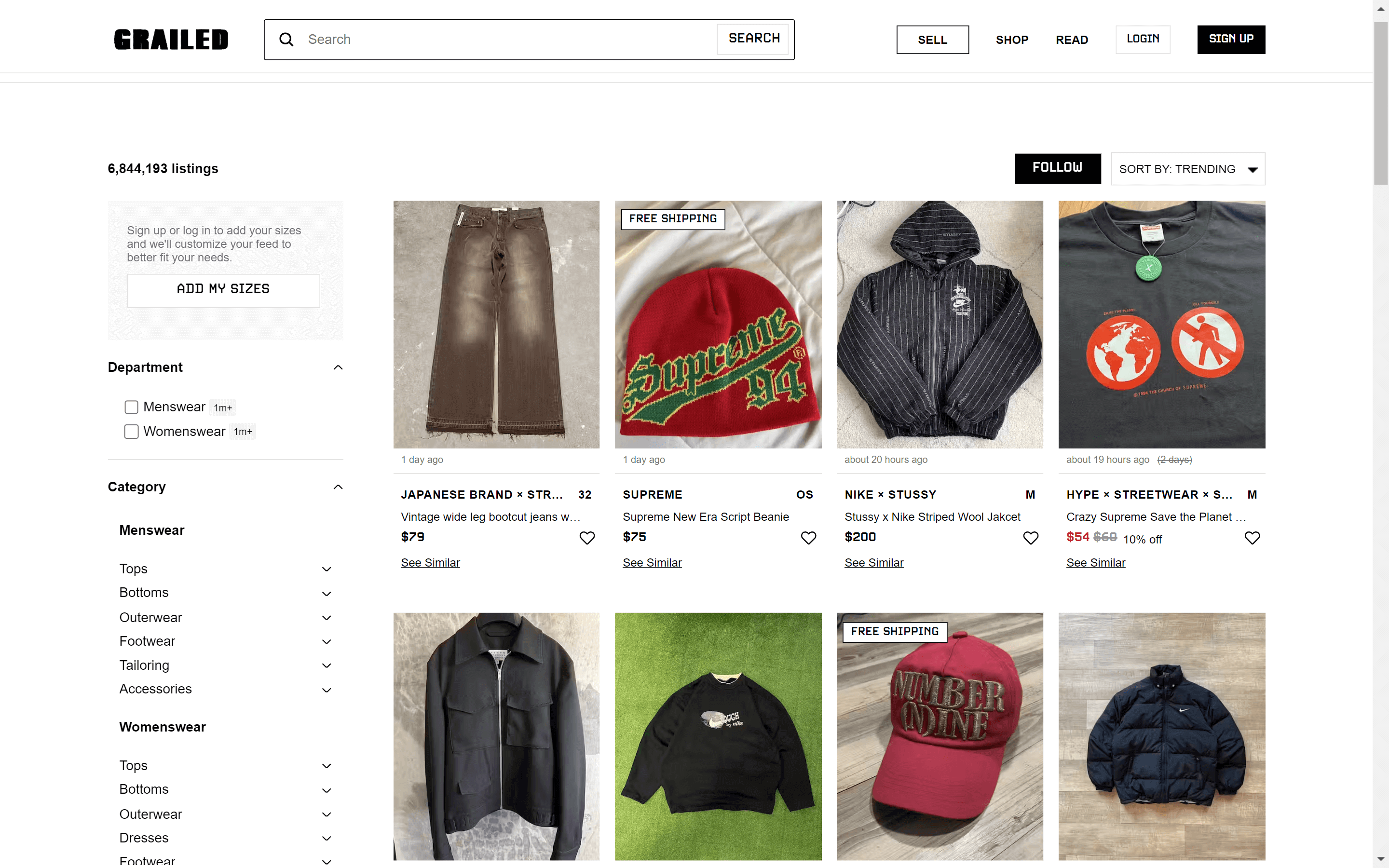 Grailed screenshot 4